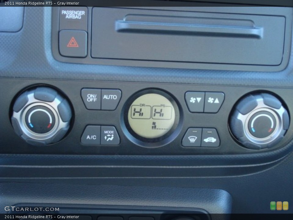 Gray Interior Controls for the 2011 Honda Ridgeline RTS #59221797