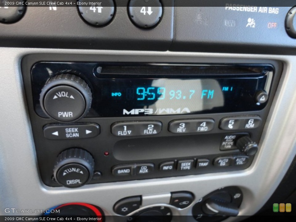 Ebony Interior Audio System for the 2009 GMC Canyon SLE Crew Cab 4x4 #59222598