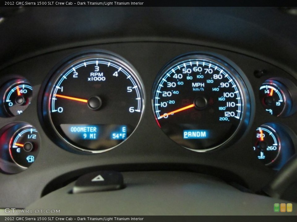 Dark Titanium/Light Titanium Interior Gauges for the 2012 GMC Sierra 1500 SLT Crew Cab #59225946