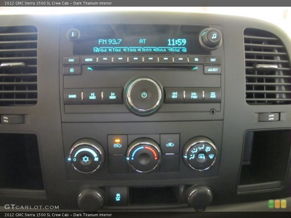 Dark Titanium Interior Controls for the 2012 GMC Sierra 1500 SL Crew Cab #59226129
