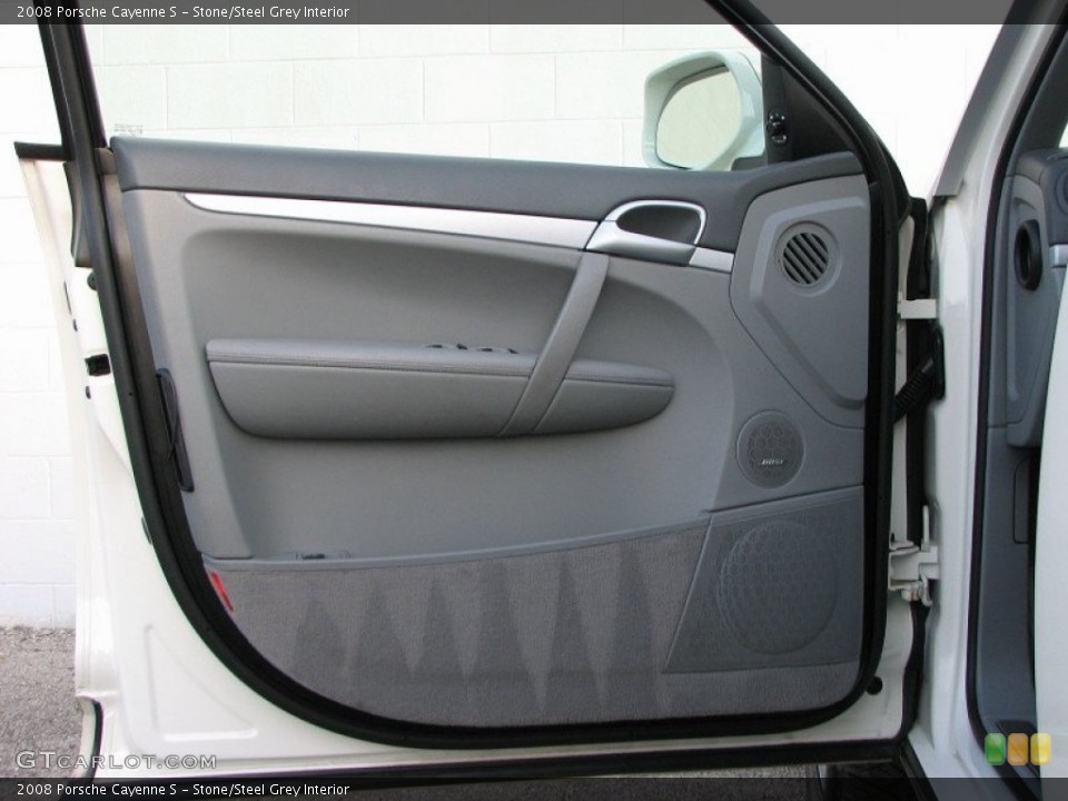 Stone/Steel Grey Interior Door Panel for the 2008 Porsche Cayenne S #59226657