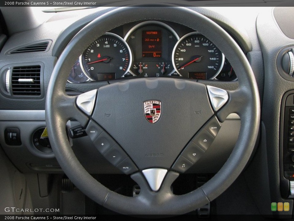 Stone/Steel Grey Interior Steering Wheel for the 2008 Porsche Cayenne S #59226852