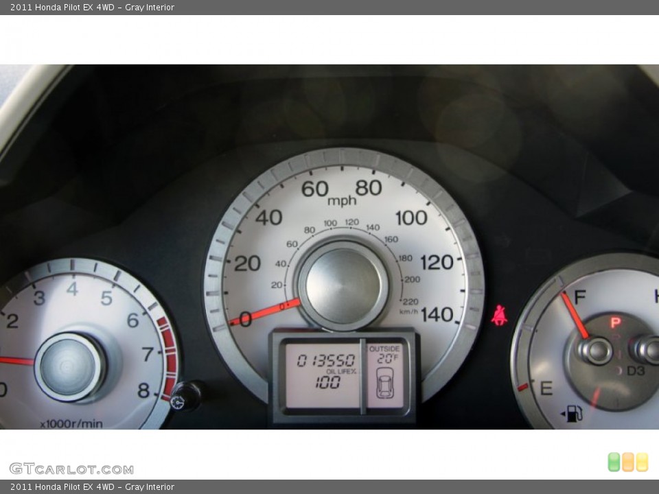 Gray Interior Gauges for the 2011 Honda Pilot EX 4WD #59229047