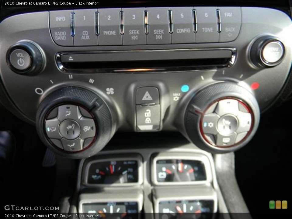 Black Interior Controls for the 2010 Chevrolet Camaro LT/RS Coupe #59230662