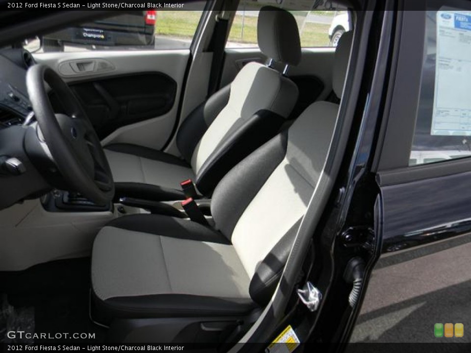 Light Stone/Charcoal Black Interior Photo for the 2012 Ford Fiesta S Sedan #59232249