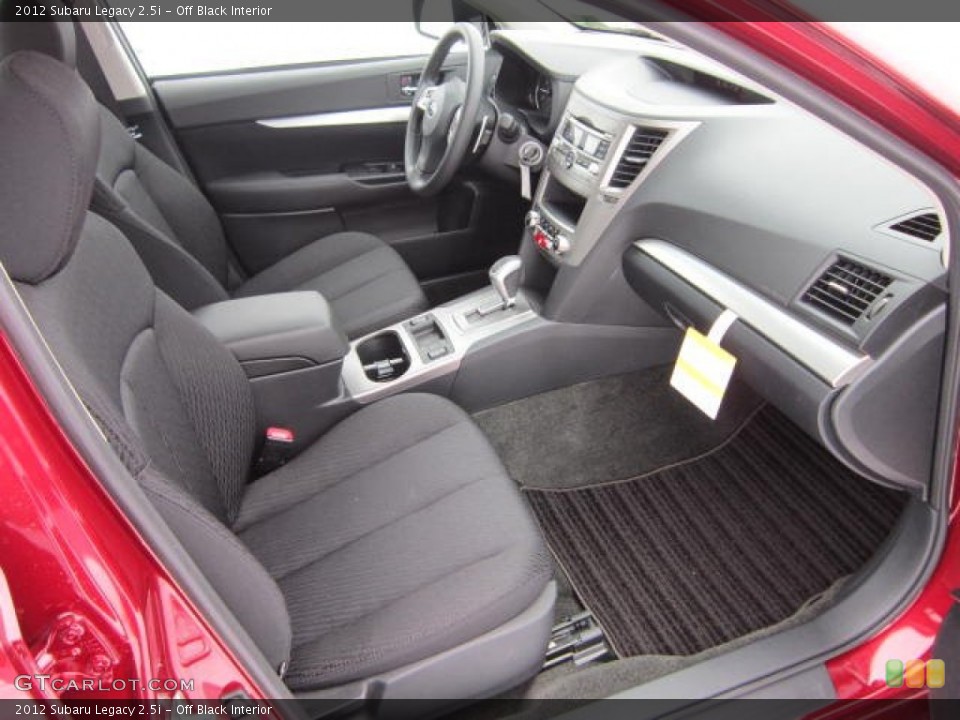 Off Black Interior Photo for the 2012 Subaru Legacy 2.5i #59232357