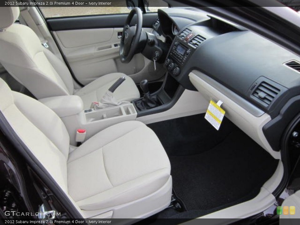 Ivory Interior Photo for the 2012 Subaru Impreza 2.0i Premium 4 Door #59233092