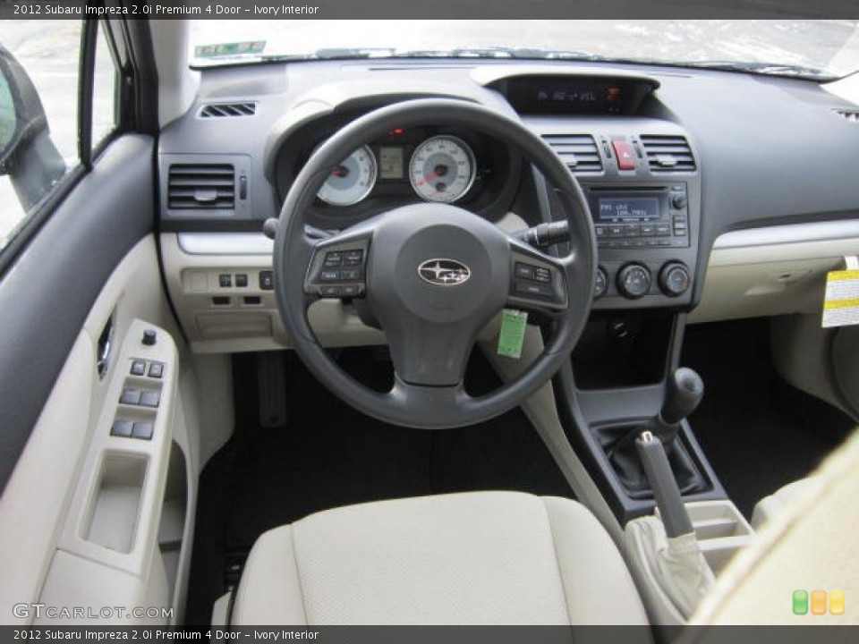 Ivory Interior Dashboard for the 2012 Subaru Impreza 2.0i Premium 4 Door #59233128