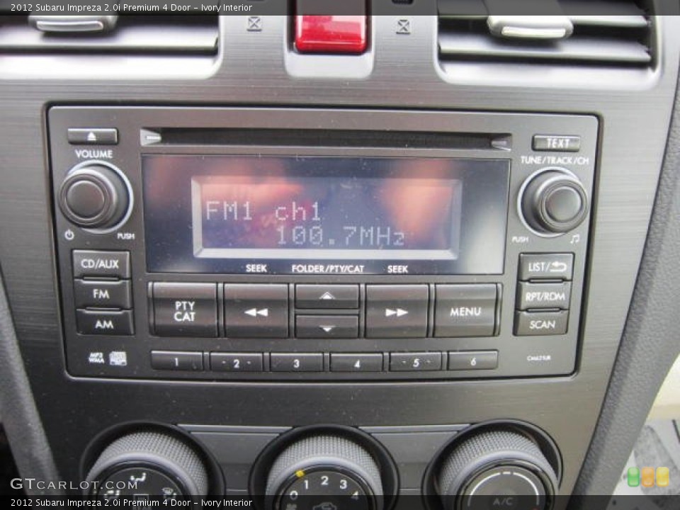 Ivory Interior Audio System for the 2012 Subaru Impreza 2.0i Premium 4 Door #59233170