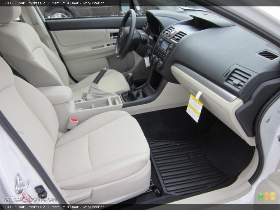 Ivory Interior Photo for the 2012 Subaru Impreza 2.0i Premium 4 Door #59233275