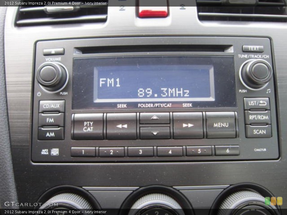 Ivory Interior Audio System for the 2012 Subaru Impreza 2.0i Premium 4 Door #59233353