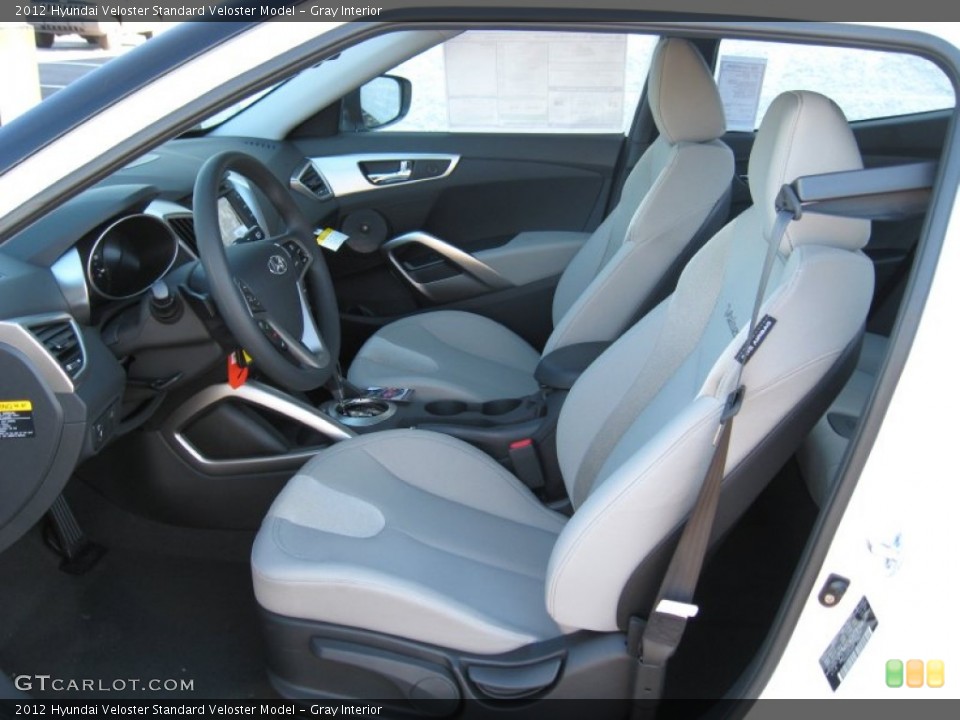 Gray Interior Photo for the 2012 Hyundai Veloster  #59234307