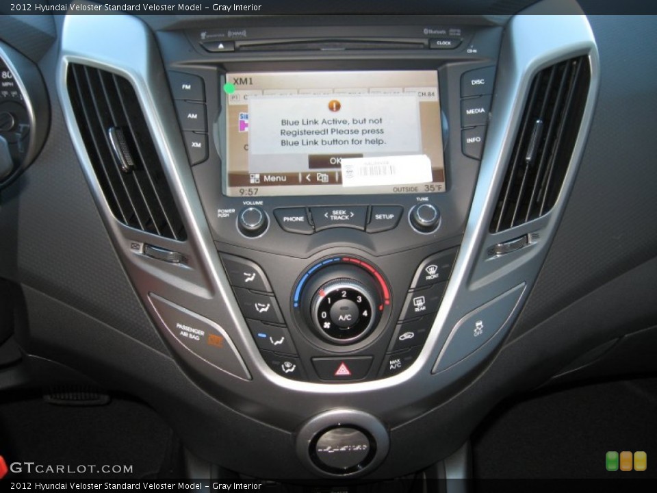 Gray Interior Controls for the 2012 Hyundai Veloster  #59234402