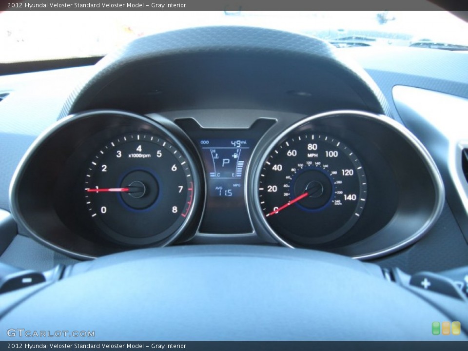 Gray Interior Gauges for the 2012 Hyundai Veloster  #59234433