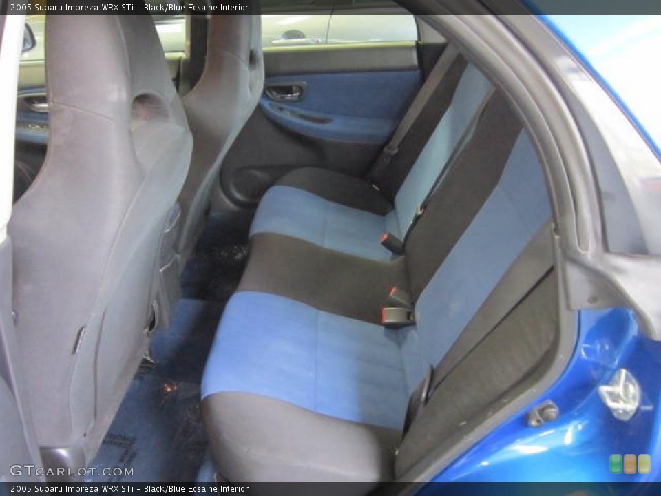 Black/Blue Ecsaine Interior Photo for the 2005 Subaru Impreza WRX STi #59235005