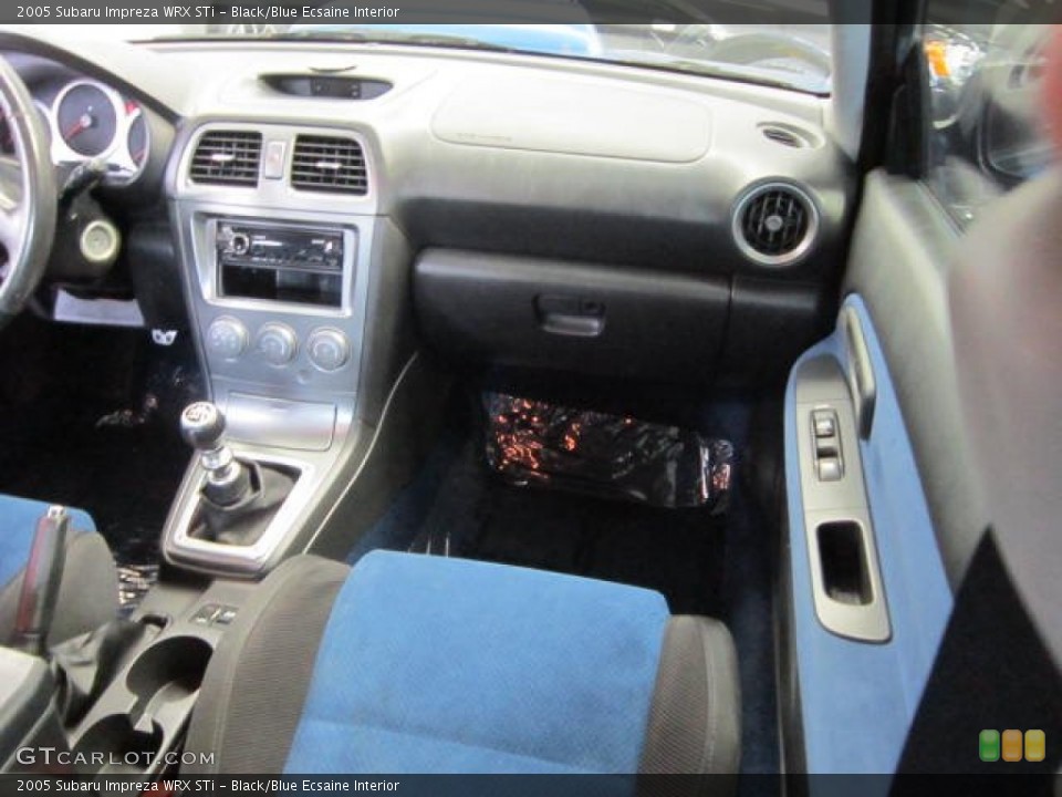 Black/Blue Ecsaine Interior Photo for the 2005 Subaru Impreza WRX STi #59235045