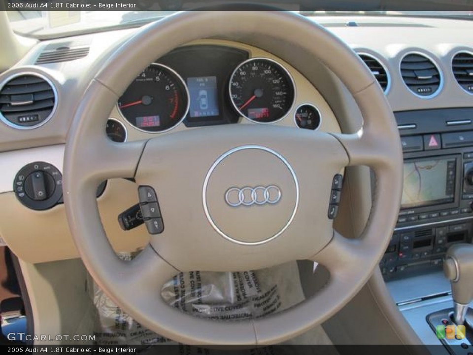 Beige Interior Steering Wheel for the 2006 Audi A4 1.8T Cabriolet #59235243