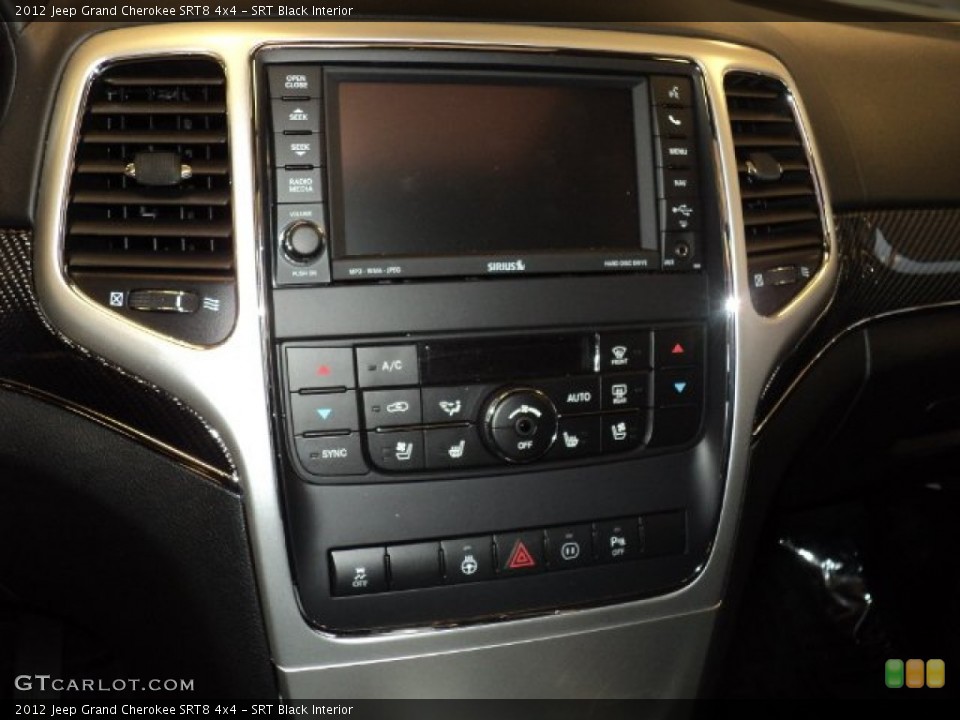 SRT Black Interior Controls for the 2012 Jeep Grand Cherokee SRT8 4x4 #59237559