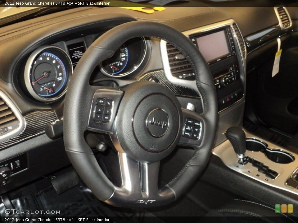 SRT Black Interior Steering Wheel for the 2012 Jeep Grand Cherokee SRT8 4x4 #59237570