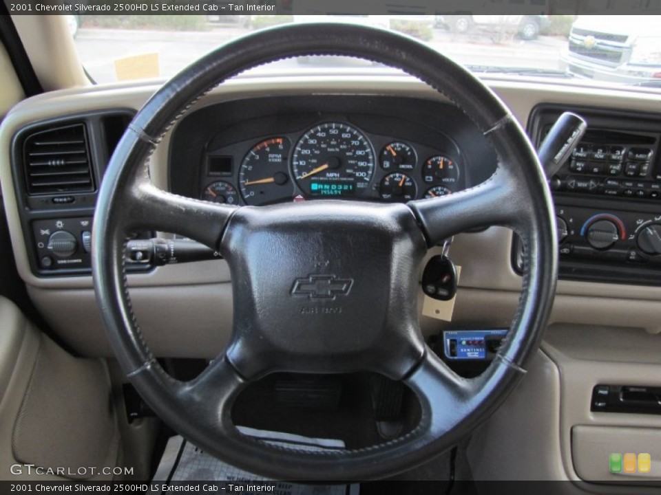 Tan Interior Steering Wheel for the 2001 Chevrolet Silverado 2500HD LS Extended Cab #59239386