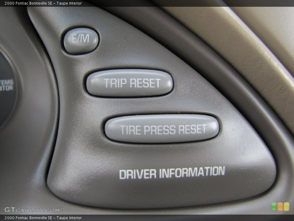 Taupe Interior Controls for the 2000 Pontiac Bonneville SE #59239827