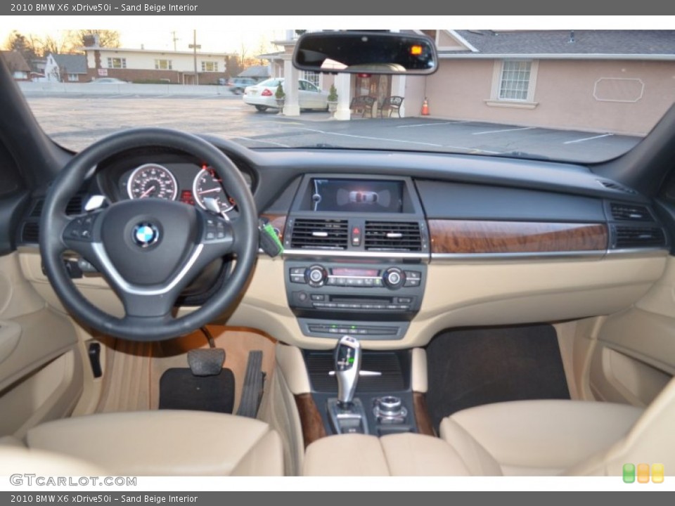 Sand Beige Interior Dashboard for the 2010 BMW X6 xDrive50i #59244562