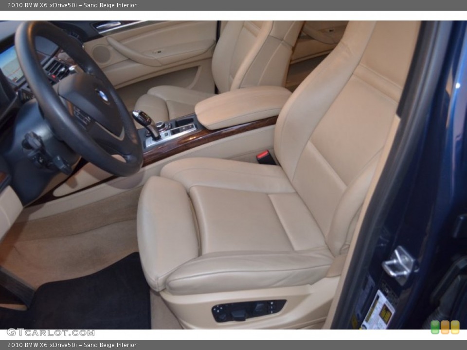 Sand Beige Interior Photo for the 2010 BMW X6 xDrive50i #59244656