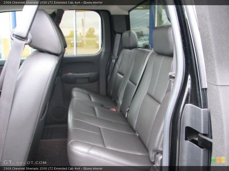 Ebony Interior Photo for the 2009 Chevrolet Silverado 1500 LTZ Extended Cab 4x4 #59246749