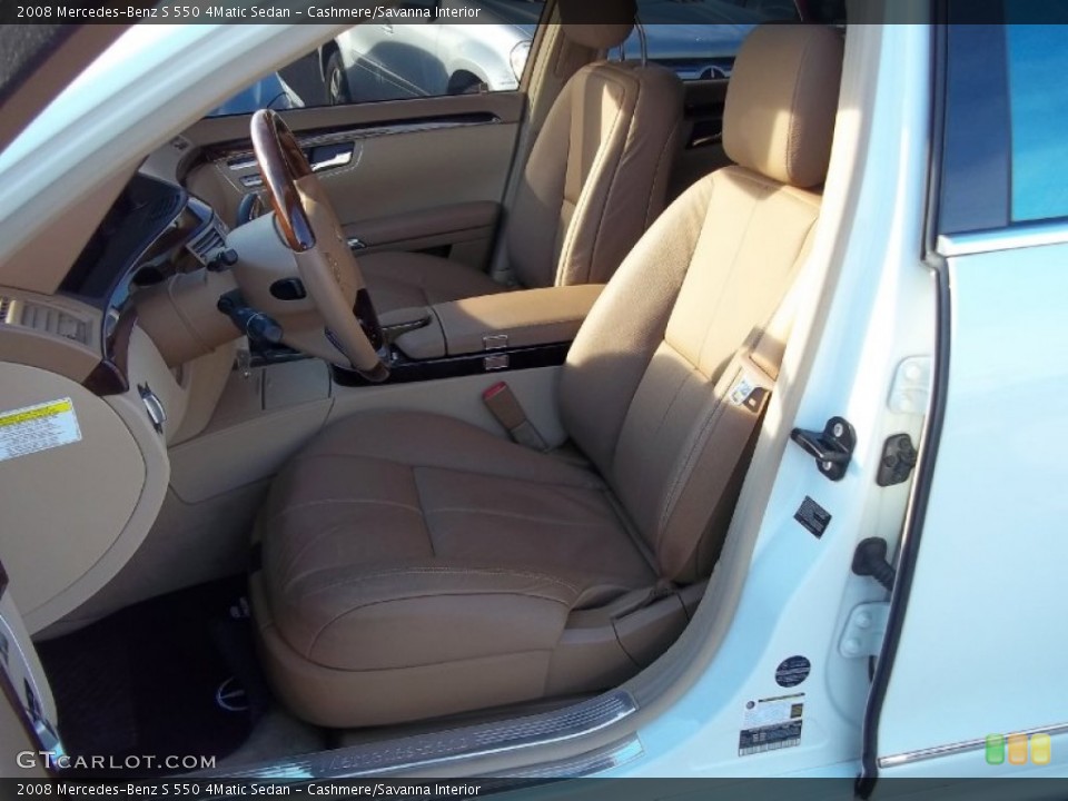 Cashmere/Savanna Interior Photo for the 2008 Mercedes-Benz S 550 4Matic Sedan #59246905