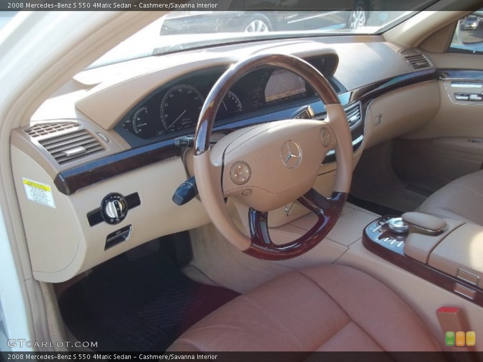 Cashmere/Savanna Interior Photo for the 2008 Mercedes-Benz S 550 4Matic Sedan #59246923