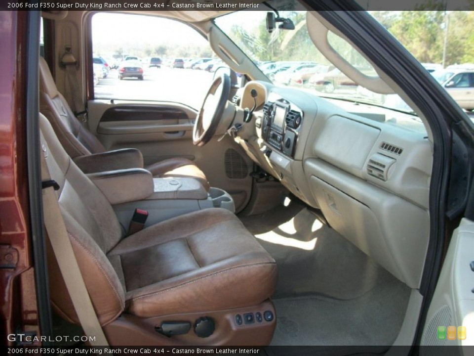 Castano Brown Leather Interior Photo for the 2006 Ford F350 Super Duty King Ranch Crew Cab 4x4 #59249995