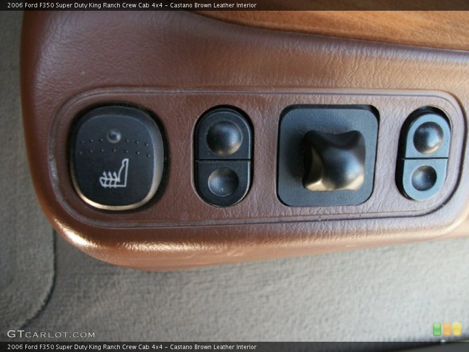 Castano Brown Leather Interior Controls for the 2006 Ford F350 Super Duty King Ranch Crew Cab 4x4 #59250111