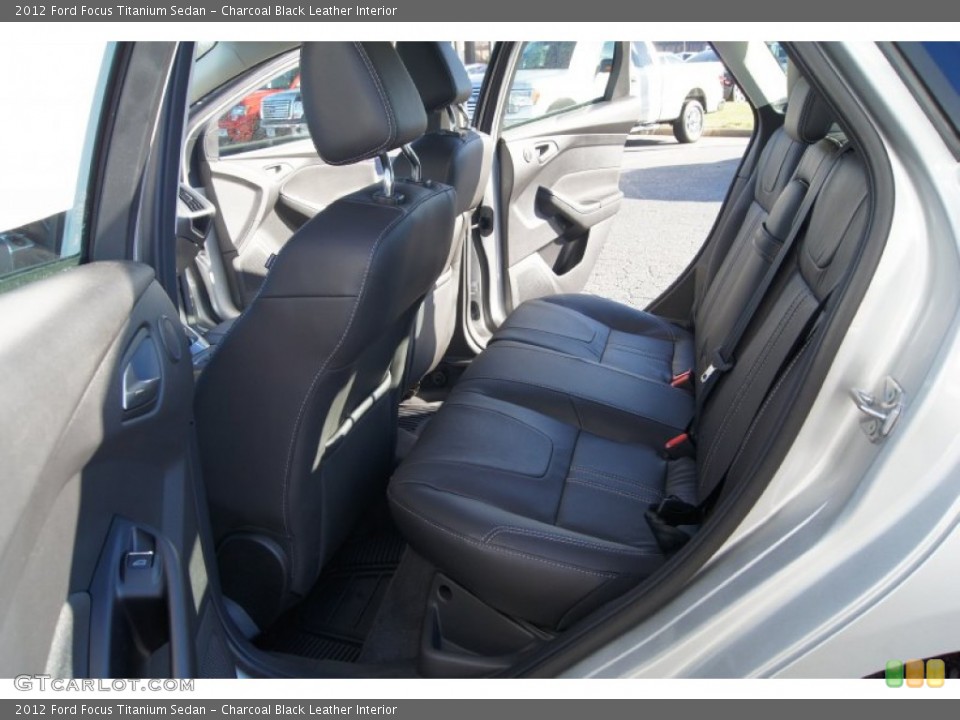 Charcoal Black Leather Interior Photo for the 2012 Ford Focus Titanium Sedan #59250515