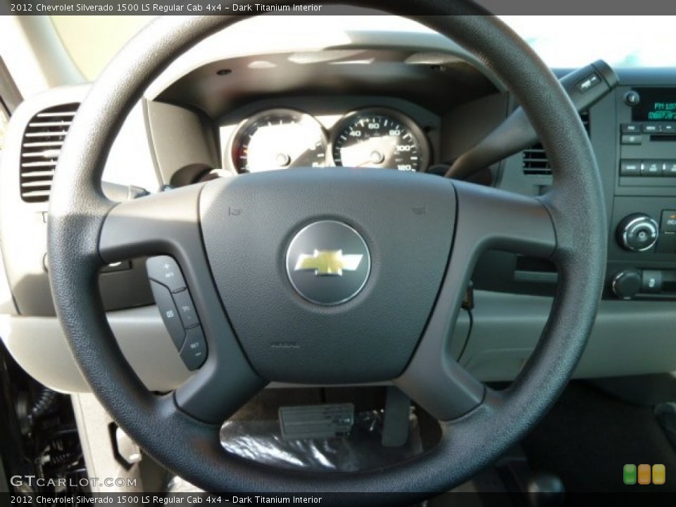 Dark Titanium Interior Steering Wheel for the 2012 Chevrolet Silverado 1500 LS Regular Cab 4x4 #59252805