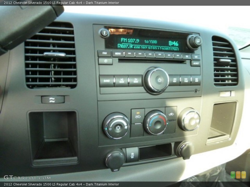 Dark Titanium Interior Controls for the 2012 Chevrolet Silverado 1500 LS Regular Cab 4x4 #59252832