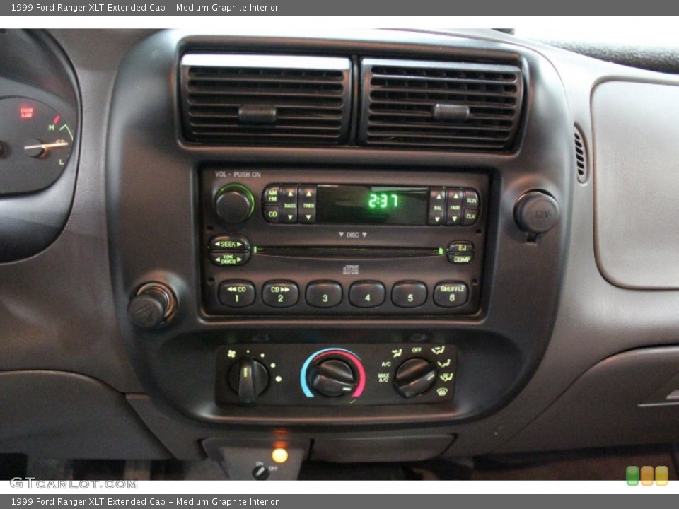 Medium Graphite Interior Controls for the 1999 Ford Ranger XLT Extended Cab #59253067