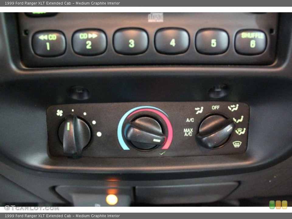 Medium Graphite Interior Controls for the 1999 Ford Ranger XLT Extended Cab #59253075