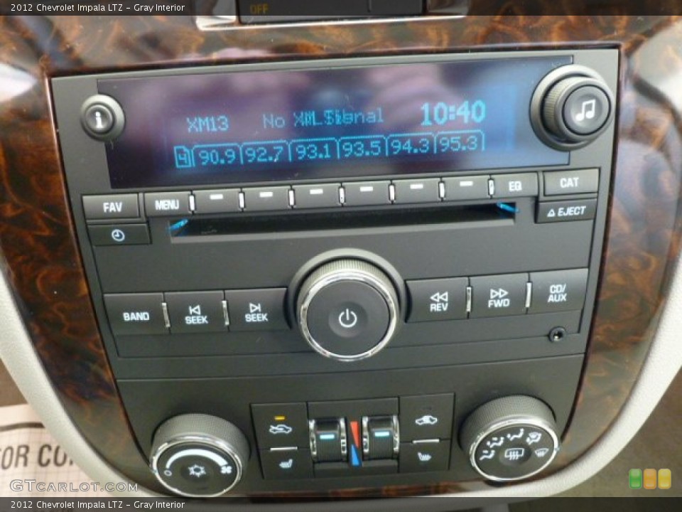 Gray Interior Controls for the 2012 Chevrolet Impala LTZ #59254586