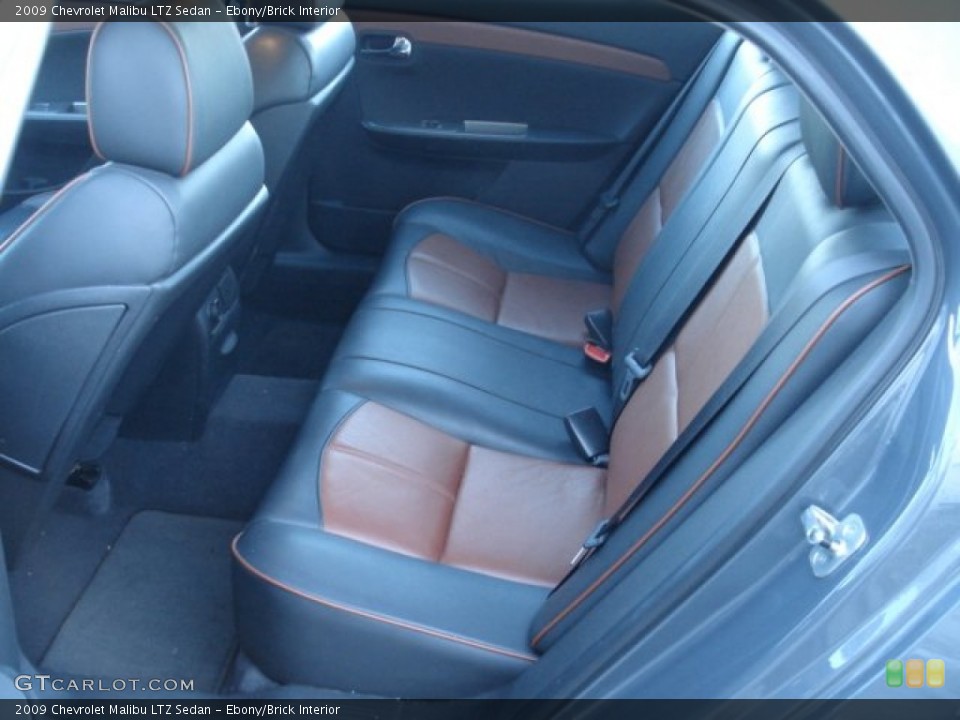 Ebony/Brick Interior Photo for the 2009 Chevrolet Malibu LTZ Sedan #59255832