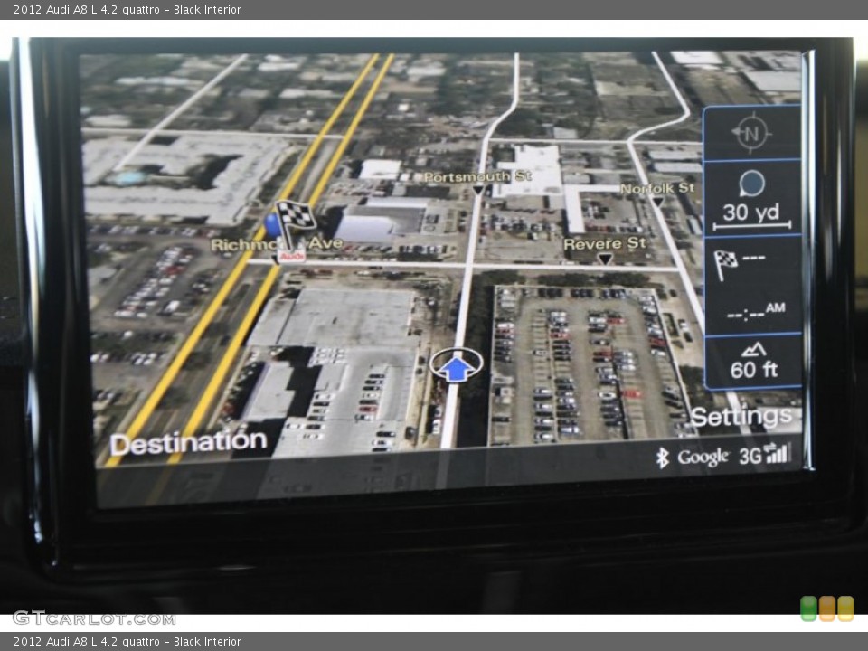Black Interior Navigation for the 2012 Audi A8 L 4.2 quattro #59256633