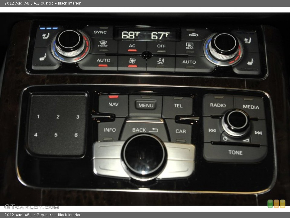 Black Interior Controls for the 2012 Audi A8 L 4.2 quattro #59256720