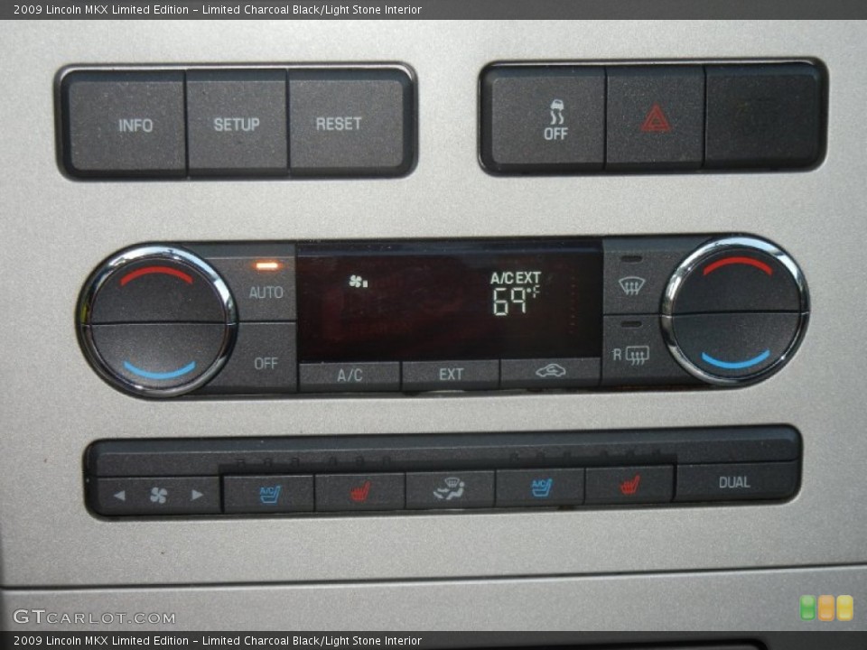 Limited Charcoal Black/Light Stone Interior Controls for the 2009 Lincoln MKX Limited Edition #59257143