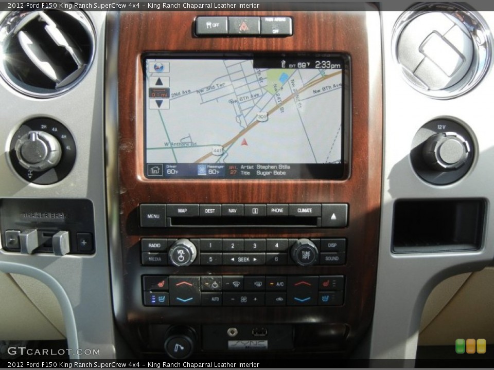 King Ranch Chaparral Leather Interior Navigation for the 2012 Ford F150 King Ranch SuperCrew 4x4 #59260168