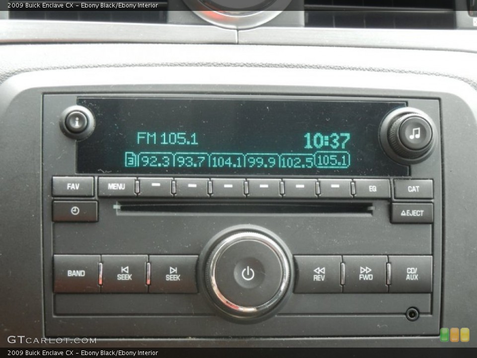 Ebony Black/Ebony Interior Audio System for the 2009 Buick Enclave CX #59262318