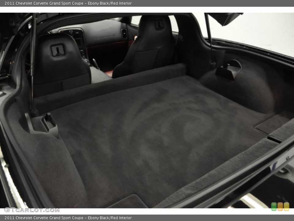 Ebony Black/Red Interior Trunk for the 2011 Chevrolet Corvette Grand Sport Coupe #59263113