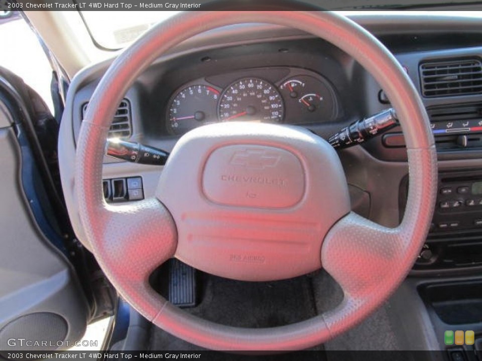 Medium Gray Interior Steering Wheel for the 2003 Chevrolet Tracker LT 4WD Hard Top #59263788
