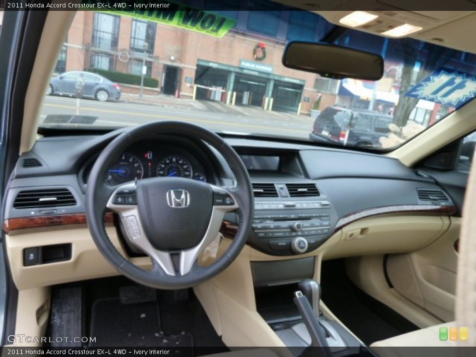 Ivory Interior Dashboard for the 2011 Honda Accord Crosstour EX-L 4WD #59265831