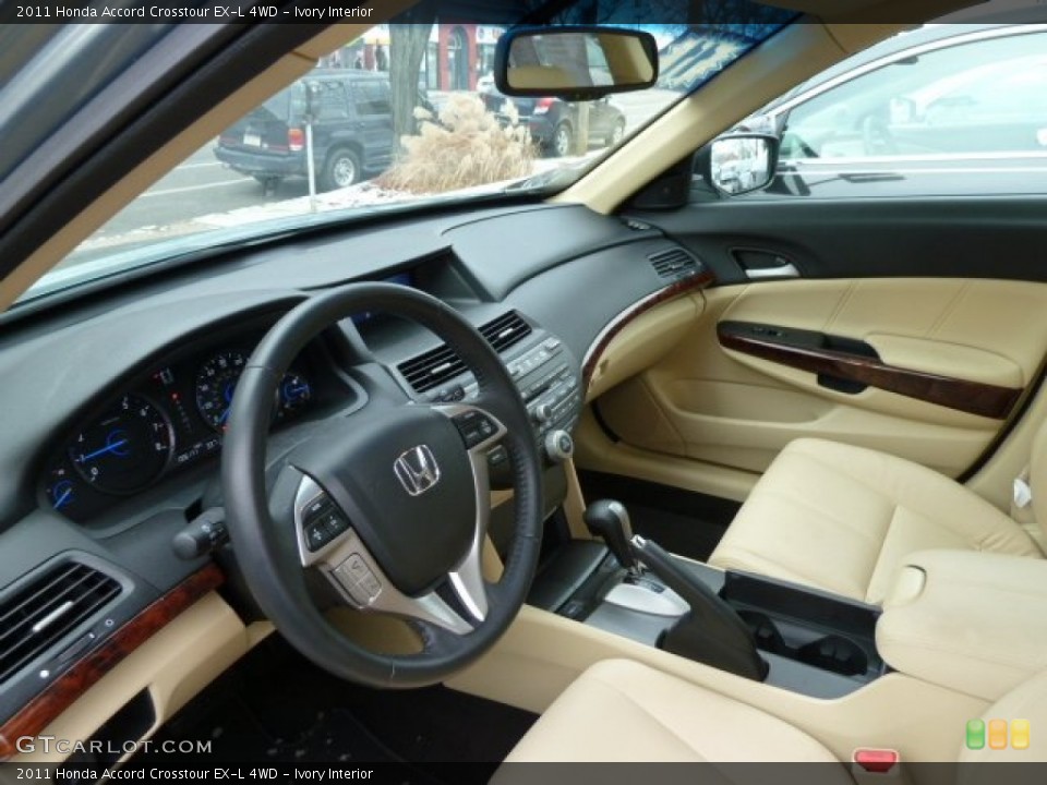 Ivory Interior Photo for the 2011 Honda Accord Crosstour EX-L 4WD #59265849