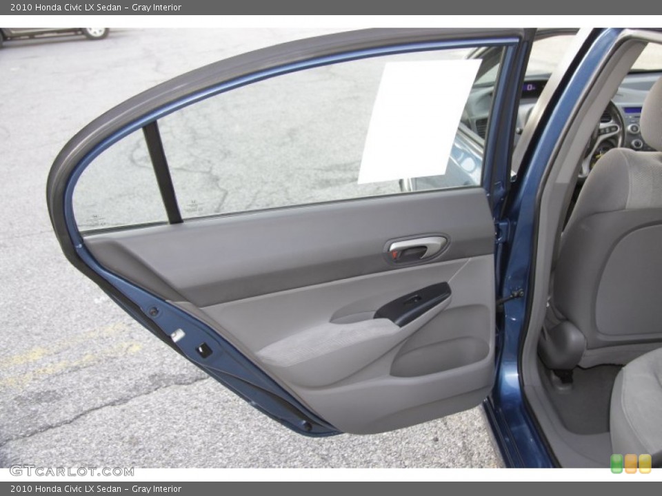 Gray Interior Door Panel for the 2010 Honda Civic LX Sedan #59266024