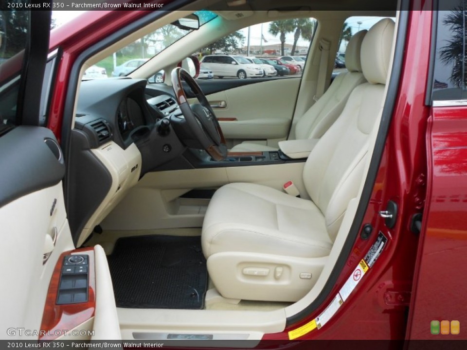 Parchment/Brown Walnut Interior Photo for the 2010 Lexus RX 350 #59269850